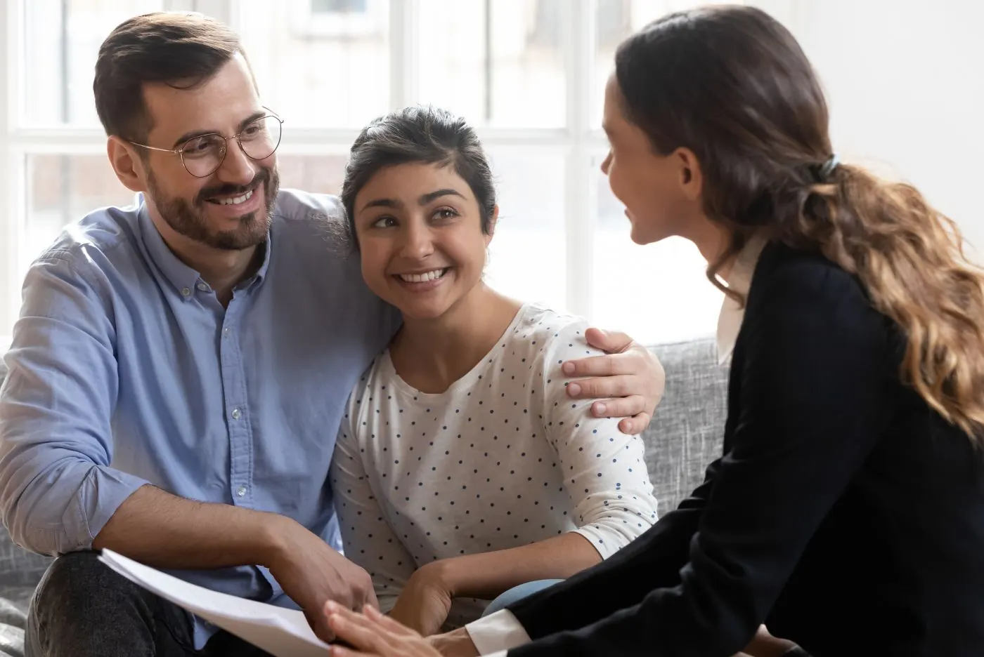 A family mediation session with a neutral mediator