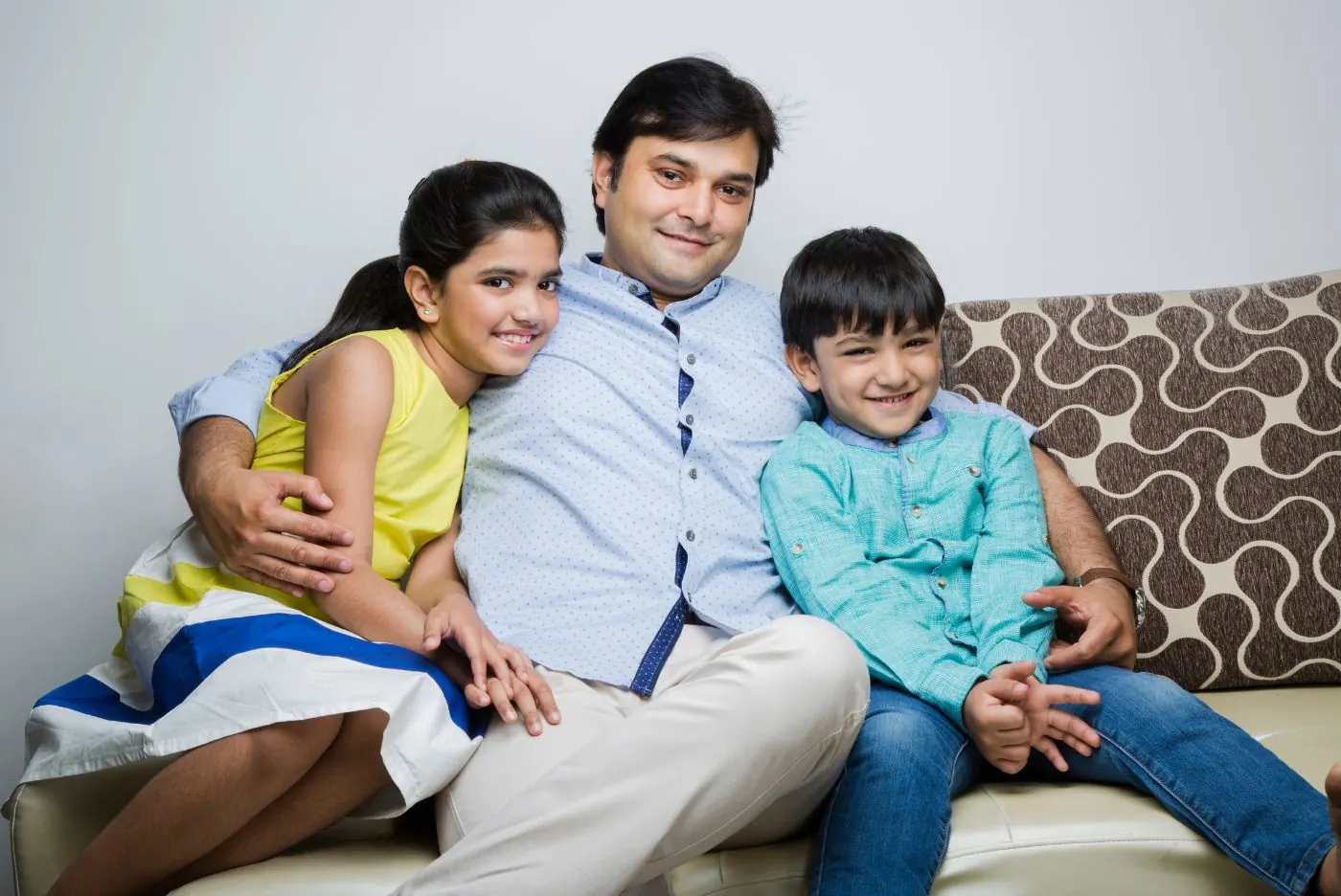 A parent spending time with their children under a parenting schedule