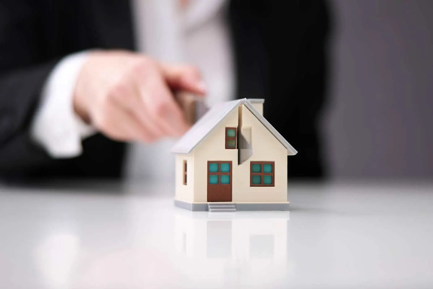 A family home and financial records being divided after separation
